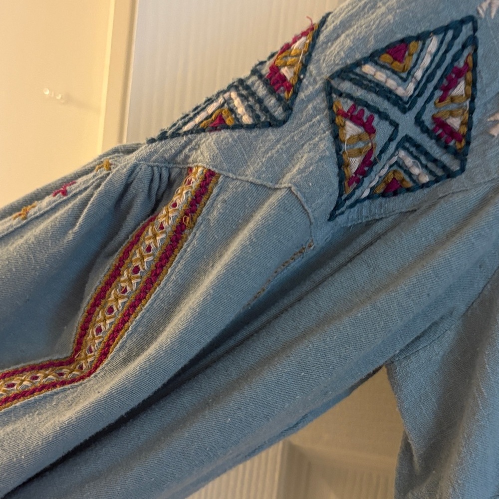 Free People Embroidered Boho Top - Picture 5 of 5